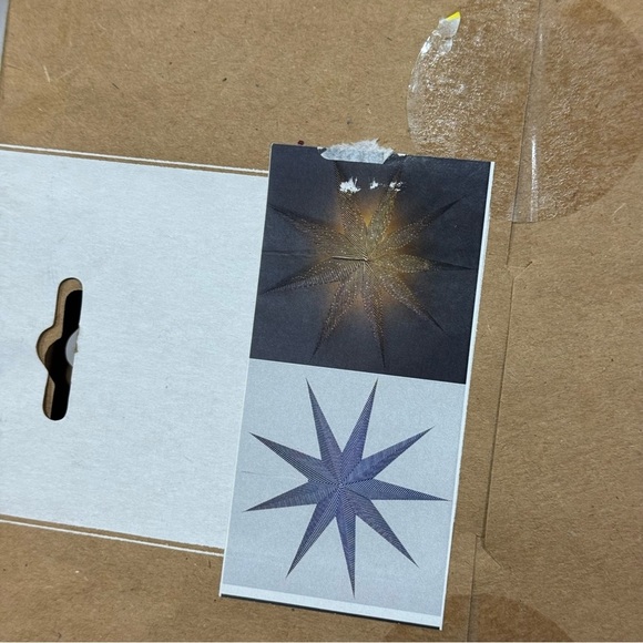 Americana Paper Star 9 point Really Huge Paper Star Decor 43” Perfect For july 4 - Picture 4 of 15